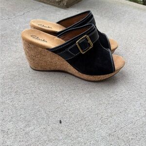 Super comfy clark wedges